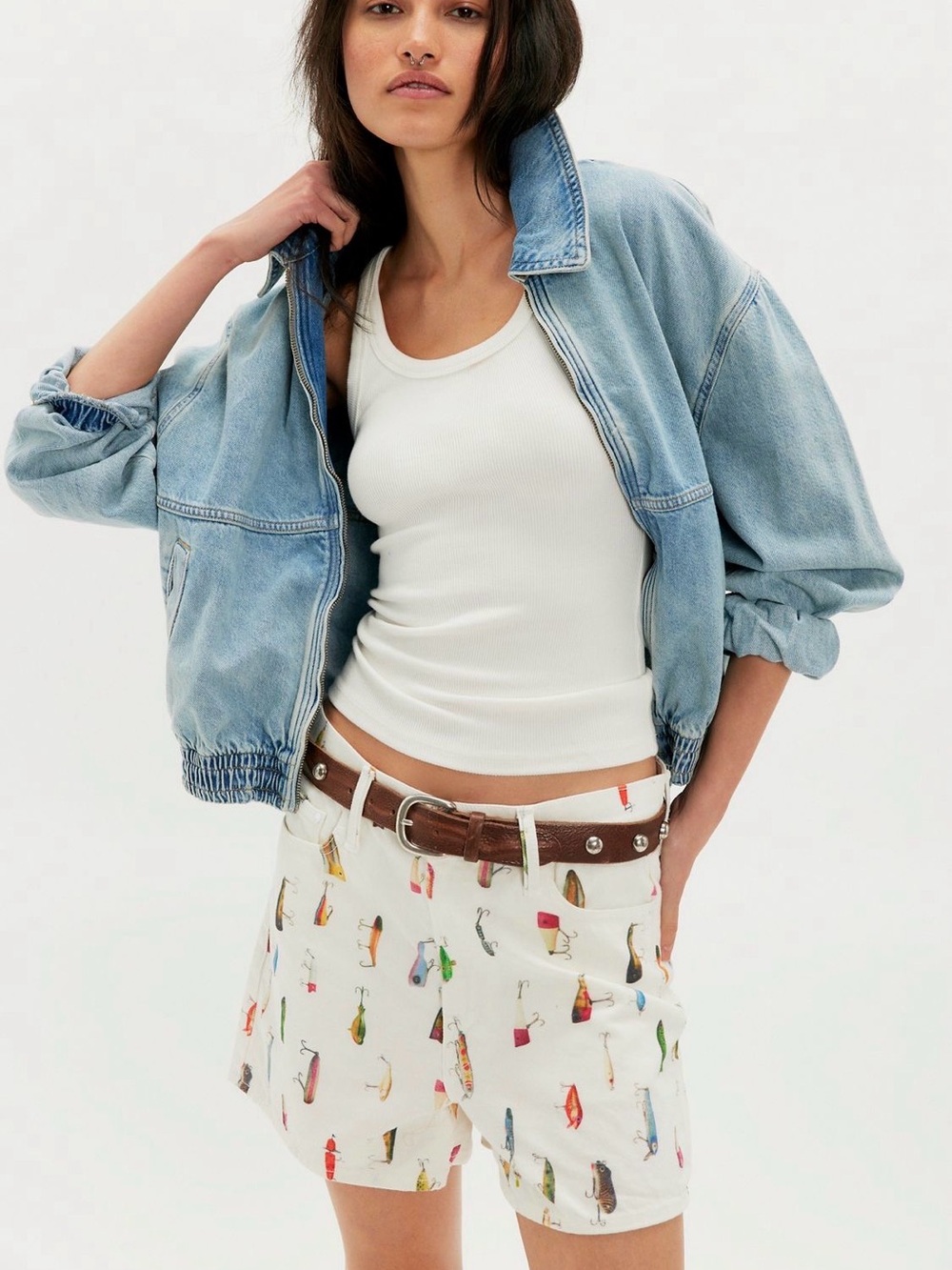 Free People MOTHER Lure Me In The Dodge Ball Short